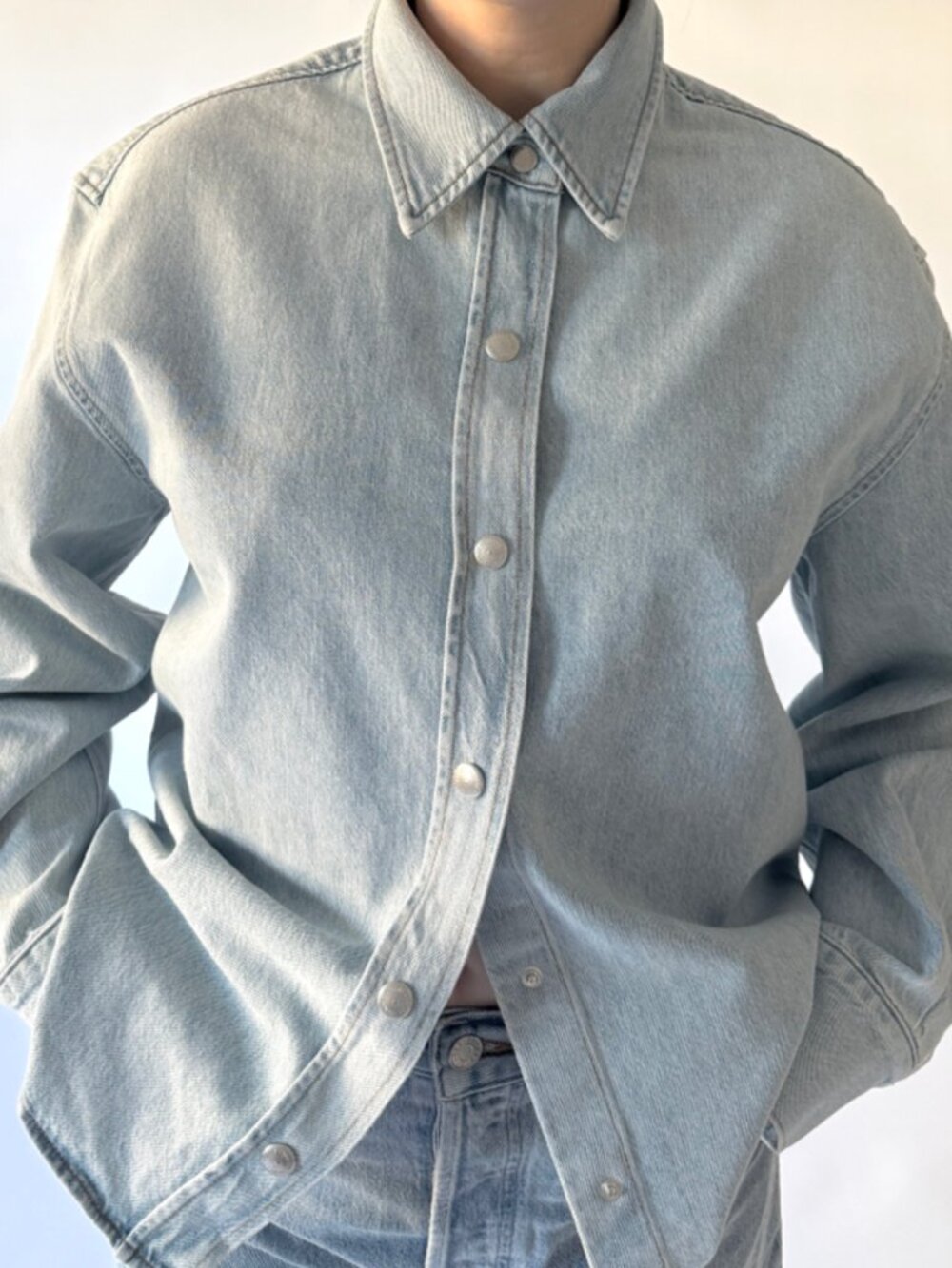 Agolde Denim Laurel Shirt in Cluster